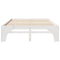 vidaXL Floor Bed Frame with Storage White 150 x 200 cm Solid pine wood
