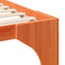 vidaXL Floor Bed Frame with Storage Brown 140 x 200 cm Solid pine wood