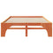 vidaXL Floor Bed Frame with Storage Brown 140 x 200 cm Solid pine wood