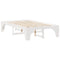 vidaXL Floor Bed Frame with Storage White 120 x 200 cm Solid pine wood
