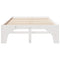 vidaXL Floor Bed Frame with Storage White 120 x 200 cm Solid pine wood