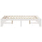 vidaXL Floor Bed Frame with Storage White 120 x 200 cm Solid pine wood