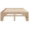vidaXL Floor Bed Frame with Storage Brown 135 x 190 cm Pine wood