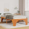 vidaXL Floor Bed Frame with Storage Brown 100 x 200 cm Solid pine wood