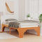 vidaXL Floor Bed Frame with Storage Brown 100 x 200 cm Solid pine wood