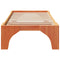 vidaXL Floor Bed Frame with Storage Brown 100 x 200 cm Solid pine wood