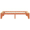 vidaXL Floor Bed Frame with Storage Brown 100 x 200 cm Solid pine wood