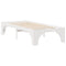 vidaXL Floor Bed Frame with Storage White 90 x 200 cm Solid pine wood
