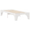 vidaXL Floor Bed Frame with Storage White 80 x 200 cm Solid pine wood