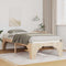 vidaXL Floor Bed Frame with Storage Brown 75 x 190 cm Solid pine wood