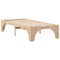 vidaXL Floor Bed Frame with Storage Brown 75 x 190 cm Solid pine wood