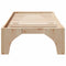 vidaXL Floor Bed Frame with Storage Brown 75 x 190 cm Solid pine wood