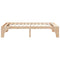 vidaXL Floor Bed Frame with Storage Brown 75 x 190 cm Solid pine wood