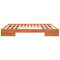 vidaXL Floor Bed Frame with Storage Brown 200 x 200 cm Solid pine wood