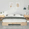 vidaXL Floor Bed Frame with Storage Brown 180 x 200 cm Solid pine wood