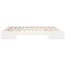 vidaXL Floor Bed Frame White 180 x 200 cm Solid pine wood