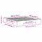 vidaXL Floor Bed Frame White 180 x 200 cm Solid pine wood