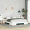 vidaXL Floor Bed Frame with Storage White 160 x 200 cm Solid pine wood