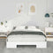 vidaXL Floor Bed Frame with Storage White 160 x 200 cm Solid pine wood