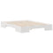 vidaXL Floor Bed Frame with Storage White 160 x 200 cm Solid pine wood