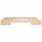 vidaXL Floor Bed Frame with Storage Brown 140 x 200 cm Solid pine wood