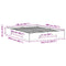 vidaXL Floor Bed Frame with Storage Brown 140 x 200 cm Solid pine wood