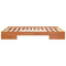 vidaXL Floor Bed Frame with Storage Brown 140 x 200 cm Solid pine wood