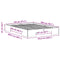 vidaXL Floor Bed Frame with Storage White 120 x 200 cm Solid pine wood