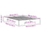 vidaXL Floor Bed Frame with Storage Brown 140 x 190 cm Solid pine wood