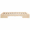 vidaXL Floor Bed Frame with Storage Brown 135 x 190 cm Solid pine wood
