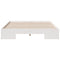 vidaXL Floor Bed Frame with Storage White 135 x 190 cm Solid pine wood