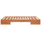 vidaXL Floor Bed Frame with Storage Brown 135 x 190 cm Solid pine wood