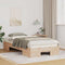 vidaXL Floor Bed Frame with Storage Brown 100 x 200 cm Solid pine wood