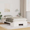 vidaXL Floor Bed Frame with Storage White 100 x 200 cm Solid pine wood