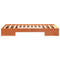 vidaXL Floor Bed Frame with Storage Brown 100 x 200 cm Solid pine wood