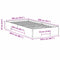 vidaXL Floor Bed Frame with Storage Brown 100 x 200 cm Solid pine wood