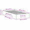 vidaXL Floor Bed Frame with Storage Brown 80 x 200 cm Solid pine wood