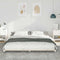 vidaXL Floor Bed Frame White 200 x 200 cm Solid pine wood