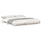 vidaXL Floor Bed Frame White 200 x 200 cm Solid pine wood