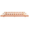 vidaXL Floor Bed Frame Wax brown 200 x 200 cm Solid pine wood