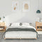 vidaXL Floor Bed Frame Brown 160 x 200 cm Solid pine wood