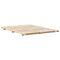vidaXL Floor Bed Frame Brown 160 x 200 cm Solid pine wood