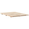 vidaXL Floor Bed Frame Brown 160 x 200 cm Solid pine wood