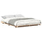 vidaXL Floor Bed Frame Brown 160 x 200 cm Solid pine wood