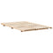 vidaXL Floor Bed Frame Brown 120 x 200 cm Solid pine wood