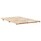 vidaXL Floor Bed Frame Brown 120 x 200 cm Solid pine wood