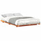 vidaXL Floor Bed Frame Wax brown 140 x 190 cm Solid pine wood