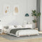 vidaXL Floor Bed Frame White 135 x 190 cm Solid pine wood