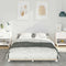 vidaXL Floor Bed Frame White 135 x 190 cm Solid pine wood