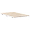 vidaXL Floor Bed Frame White 135 x 190 cm Solid pine wood